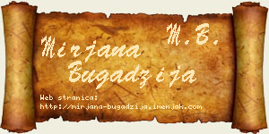 Mirjana Bugadžija vizit kartica